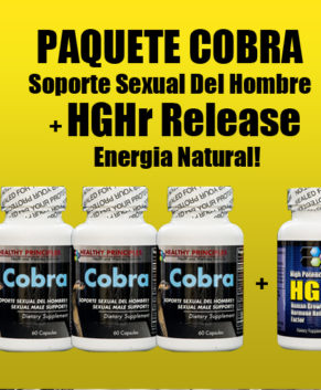Paquete: 3 Cobra (Soporte Sexual)+1 HGHr (Energia Natural)